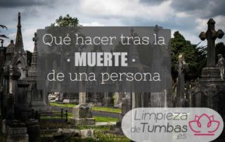 que hacer despues una muerte